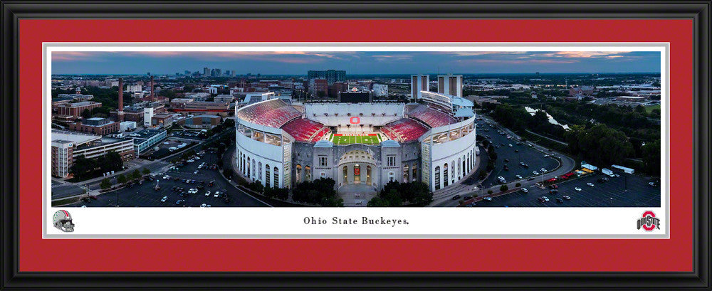 Ohio Stadium Fan Cave Decor - Ohio State Buckeyes Football Panoramic Picture Blakeway Panoramas