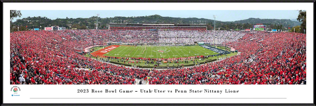 2023 Rose Bowl Game - Kickoff Panoramic Picture - Penn State Nittany Lions vs. Utah Utes by Blakeway Panoramas
