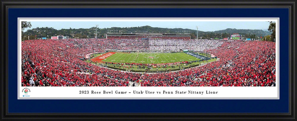 2023 Rose Bowl Game - Kickoff Panoramic Picture - Penn State Nittany Lions vs. Utah Utes by Blakeway Panoramas