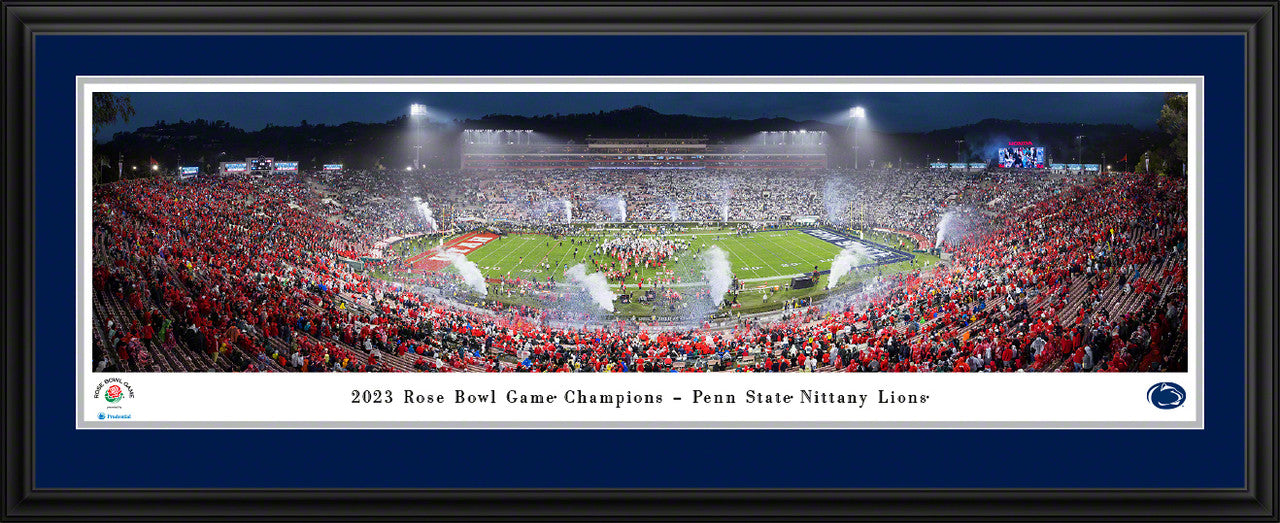 2023 Rose Bowl Game - Victory Celebration Panoramic Picture - Penn State Nittany Lions by Blakeway Panoramas