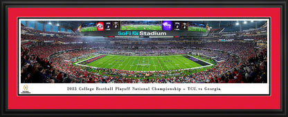 2023 College Football Playoff National Championship Kickoff Panoramic Picture - TCU vs. Georgia