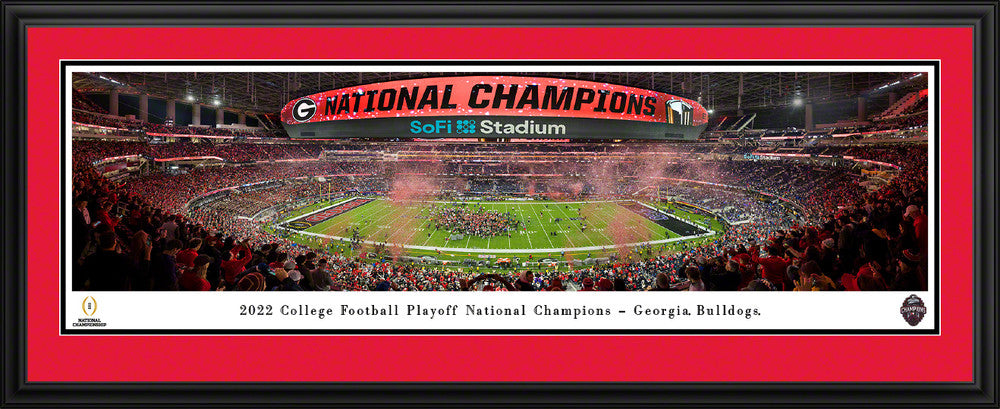 2023 College Football Playoff National Champions Panoramic Picture - Georgia Bulldogs by Blakeway