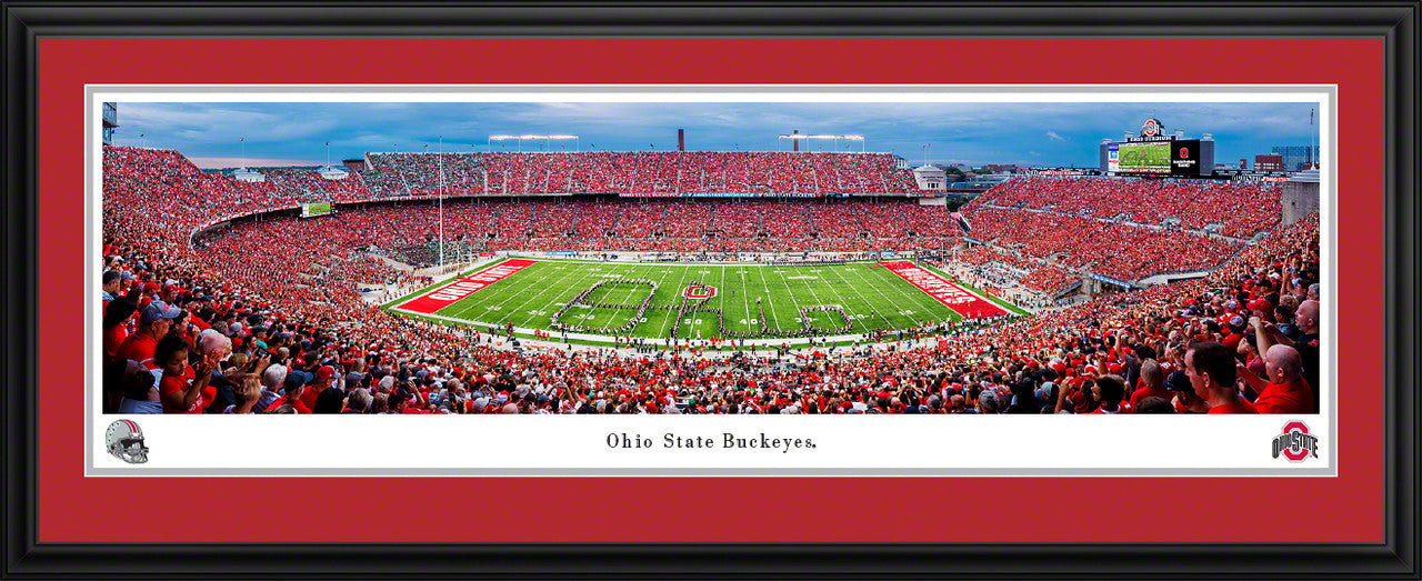 Ohio State Buckeyes Football Fan Cave Decor - Ohio Stadium Panoramic Picture by Blakeway Panoramas