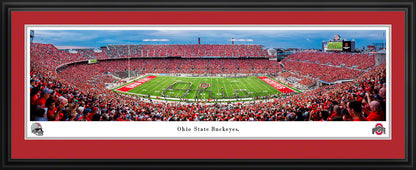 Ohio State Buckeyes Football Fan Cave Decor - Ohio Stadium Panoramic Picture by Blakeway Panoramas