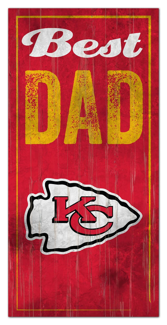 Kansas City Chiefs Best Dad Sign by Fan Creations