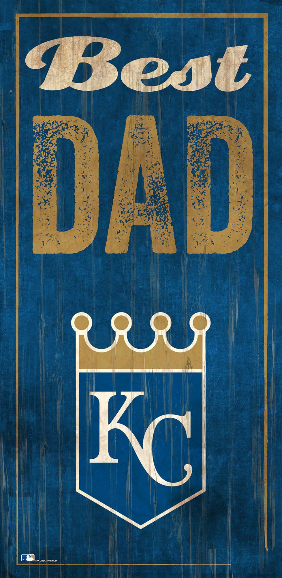 Kansas City Royals Best Dad 6" x 12" Sign by Fan Creations