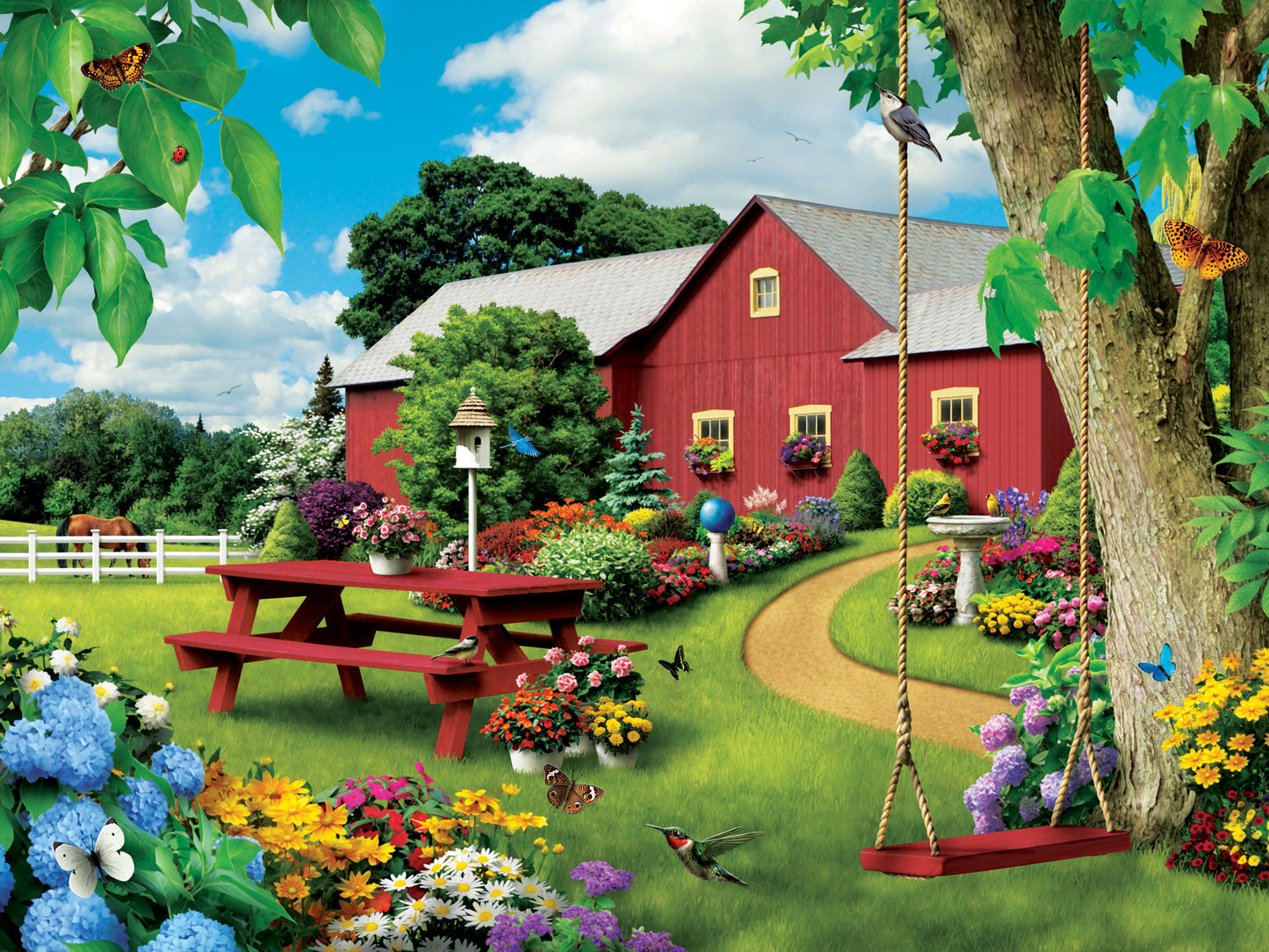 Lazy Days Picnic Paradise 750 Piece Jigsaw Puzzle by Masterpieces