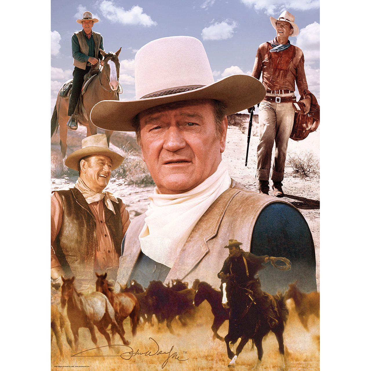 John Wayne America's Cowboy 1000 Piece Jigsaw Puzzle by Masterpieces