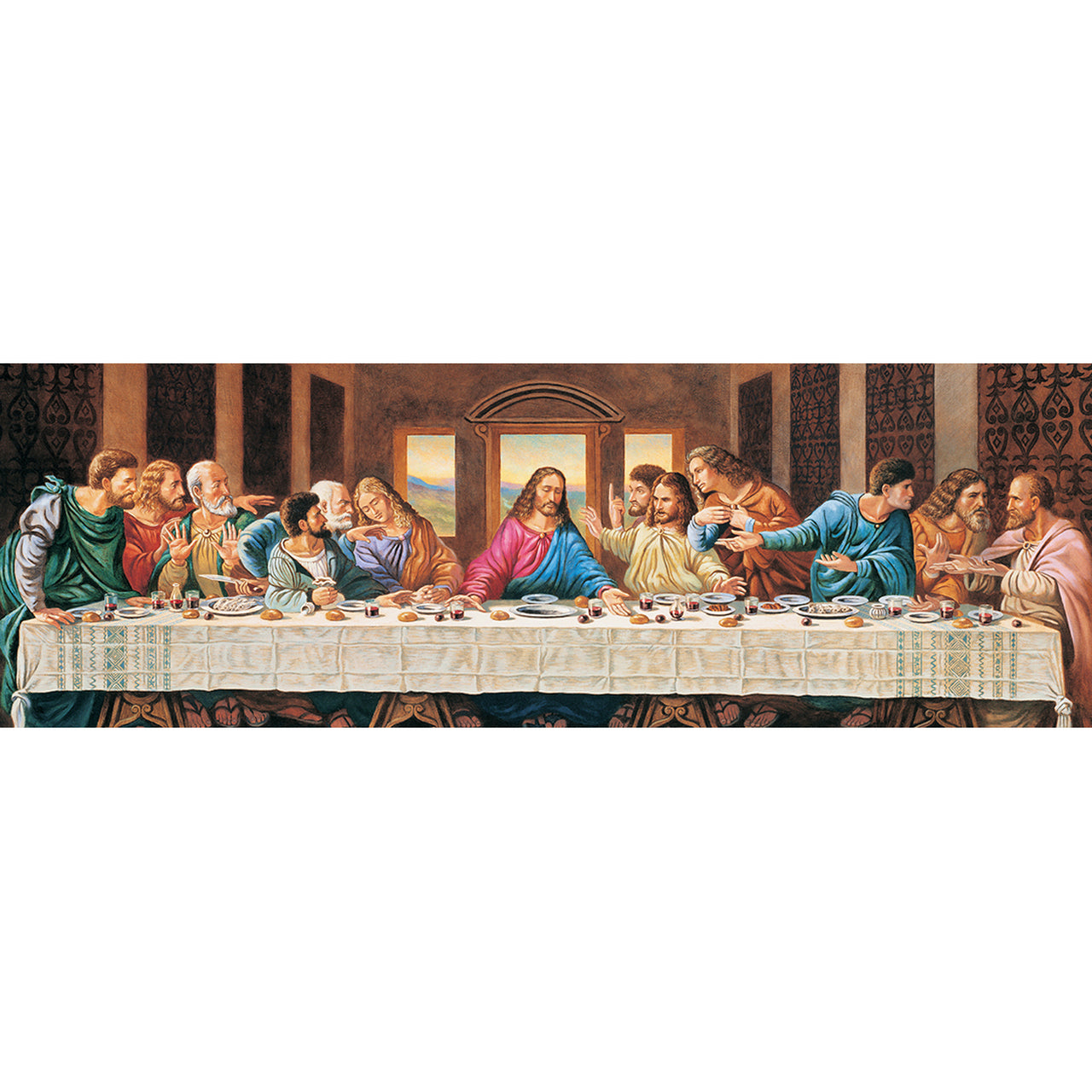 Inspirational The Last Supper 1000 Piece Panoramic Jigsaw Puzzle by Masterpieces