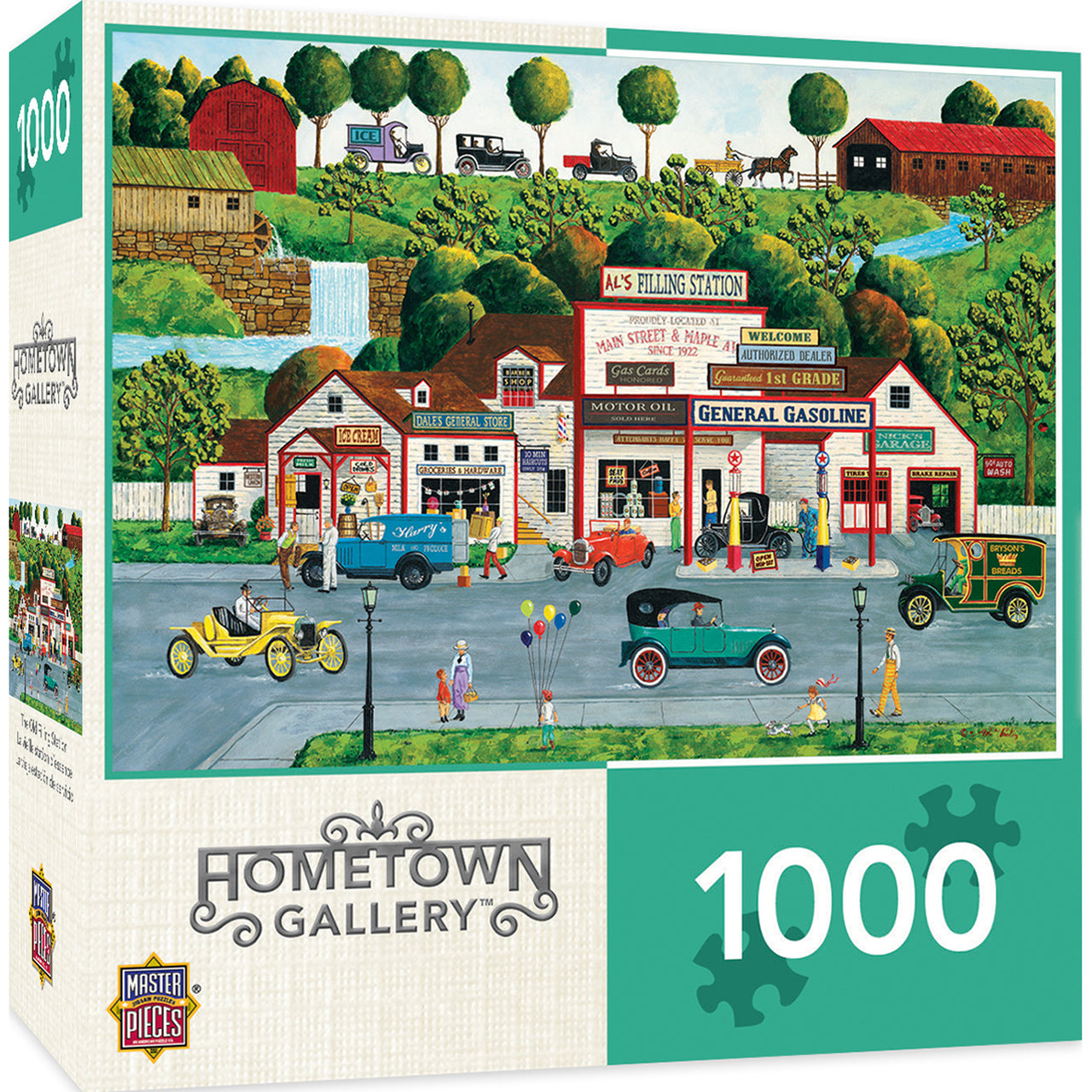 Hometown Gallery - The Old Filling Station 1000 Piece Jigsaw Puzzle by Masterpieces