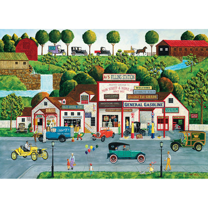 Hometown Gallery - The Old Filling Station 1000 Piece Jigsaw Puzzle by Masterpieces