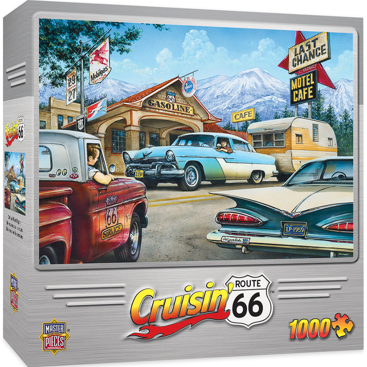 Cruisin' Route 66 - On the Road Again - 1000 Piece Jigsaw Puzzle by Masterpieces