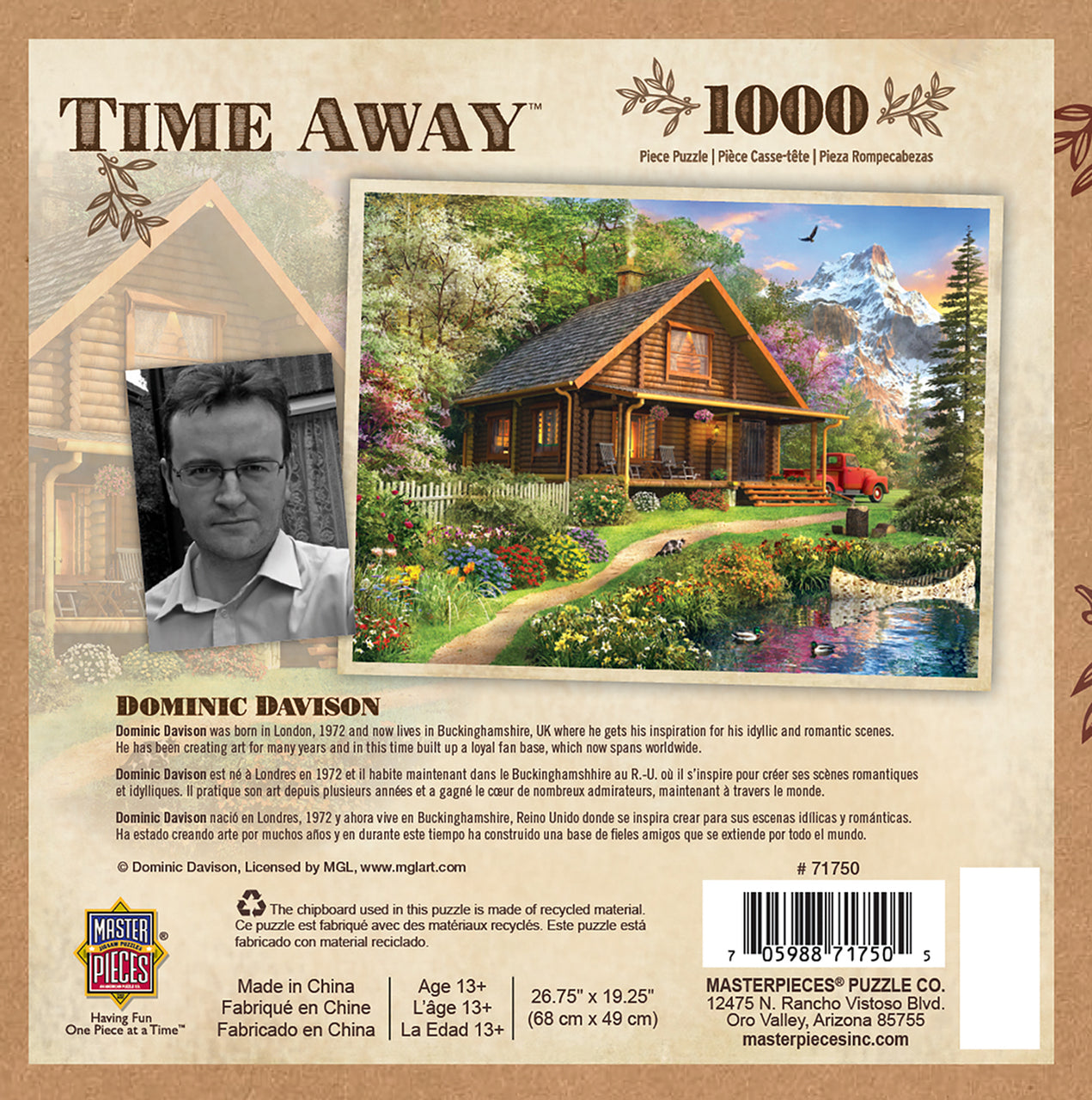 Time Away Mountain Retreat 1000 Piece Jigsaw Puzzle by Masterpieces