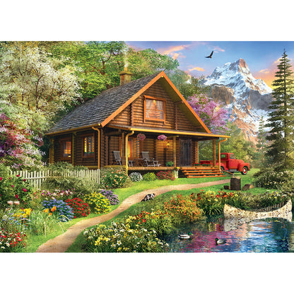 Time Away Mountain Retreat 1000 Piece Jigsaw Puzzle by Masterpieces