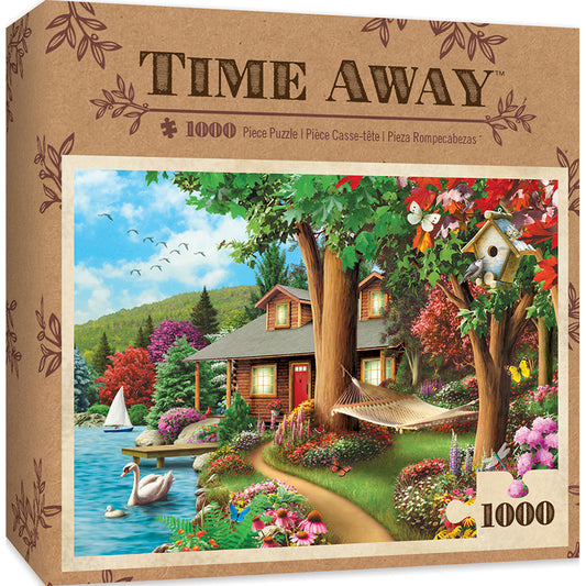 Time Away Around the Lake - 1000 Piece Jigsaw Puzzle by Masterpieces