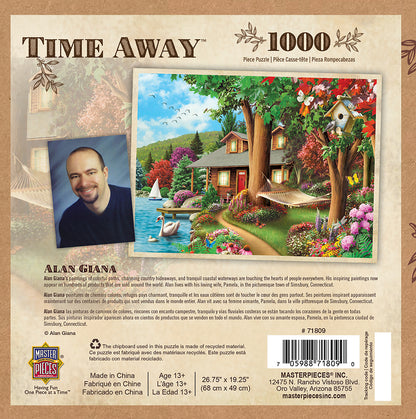 Time Away Around the Lake - 1000 Piece Jigsaw Puzzle by Masterpieces