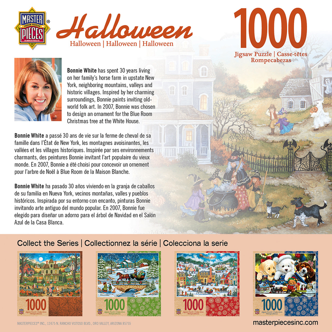 Halloween Three Little Witches 1000 Piece Jigsaw Puzzle by Masterpieces