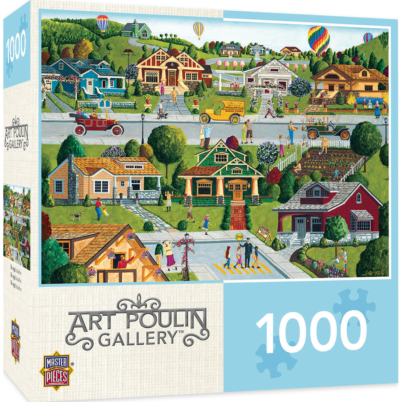 Hometown Gallery - Bungalowville 1000 Piece Jigsaw Puzzle by MasterPieces
