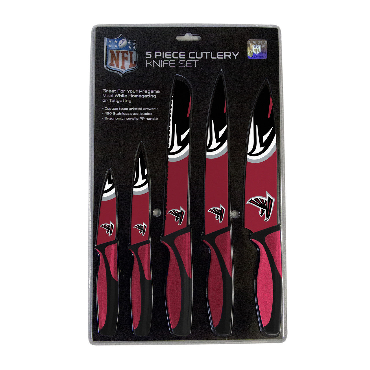 Atlanta Falcons 5 piece Kitchen Knives by Sports Vault