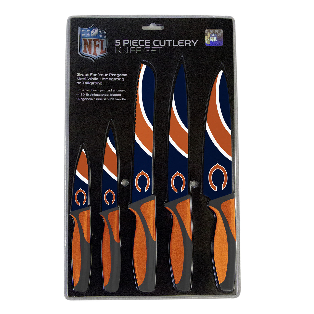 Chicago Bears 5 piece Kitchen Knives by Sports Vault