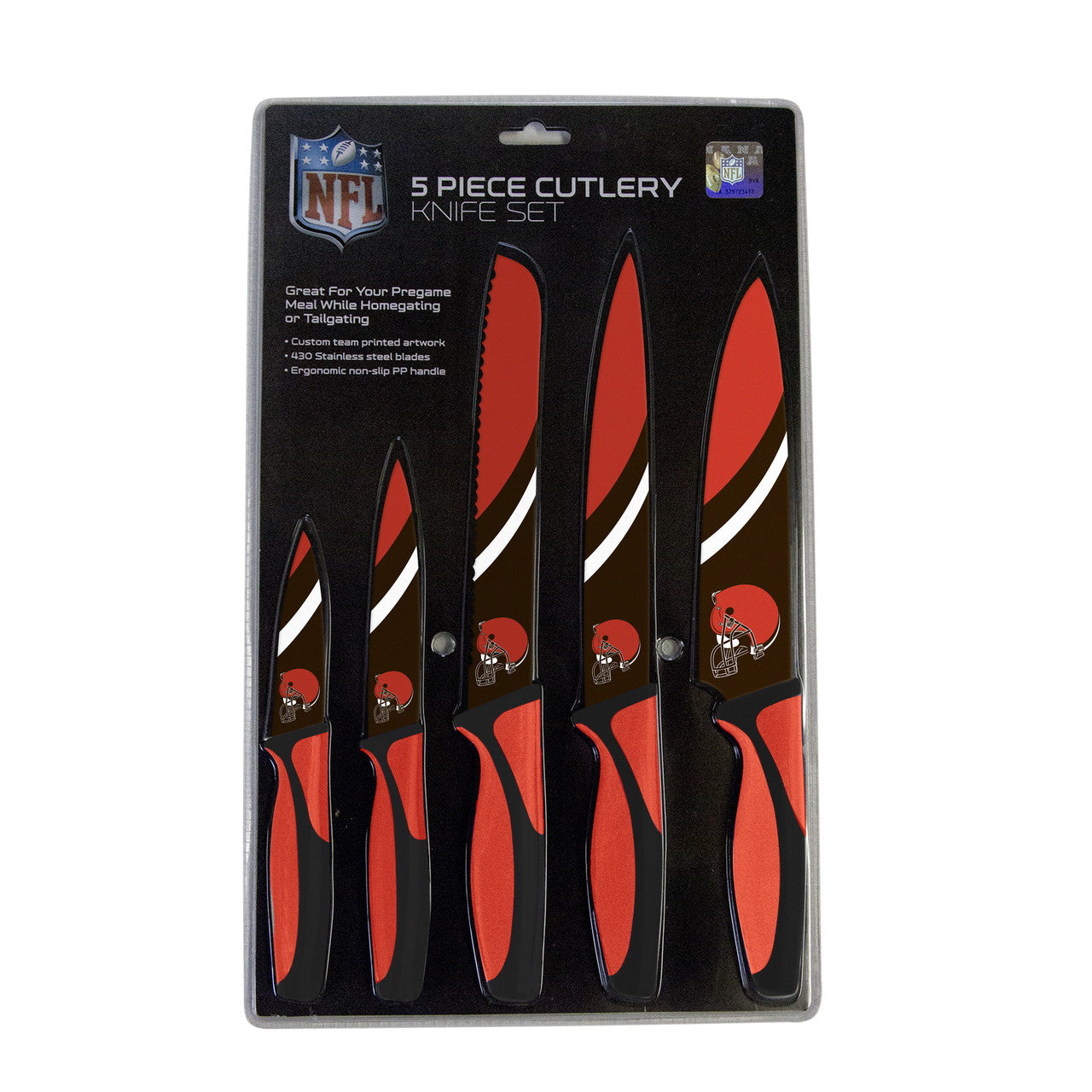 Cleveland Browns 5 piece Kitchen Knives by Sports Vault