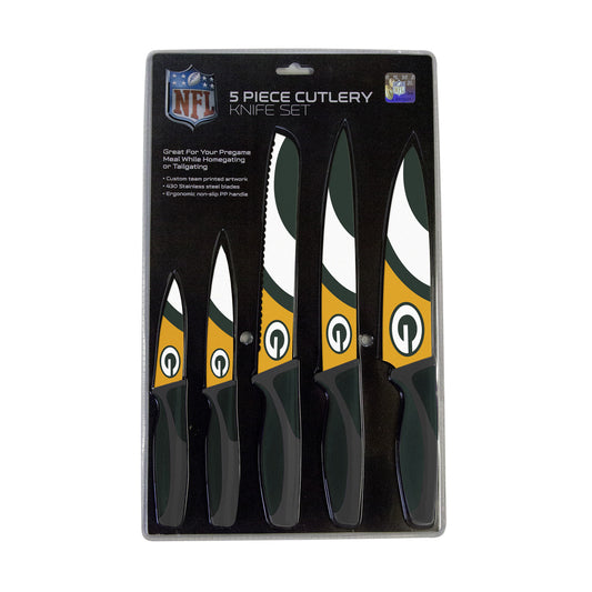 Green Bay Packers 5 piece Kitchen Knives by Sports Vault