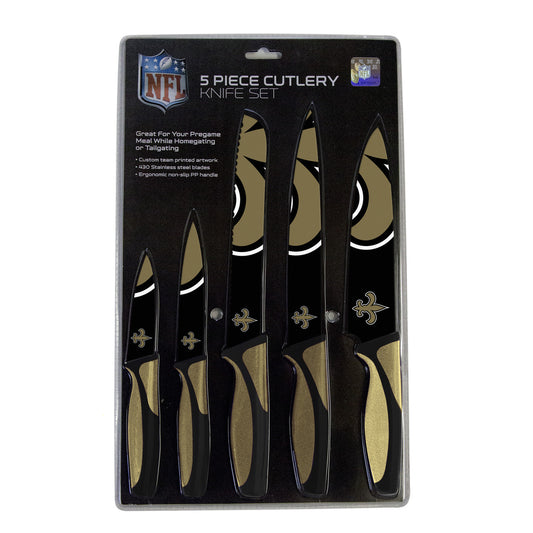 New Orleans Saints 5 piece Kitchen Knives by Sports Vault