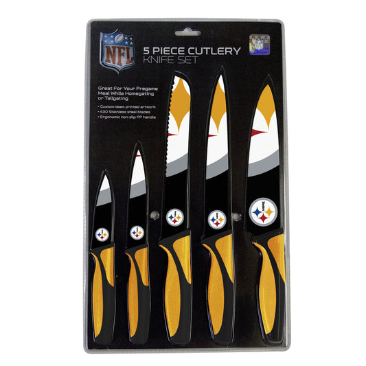 Pittsburgh Steelers 5 piece Kitchen Knives by Sports Vault
