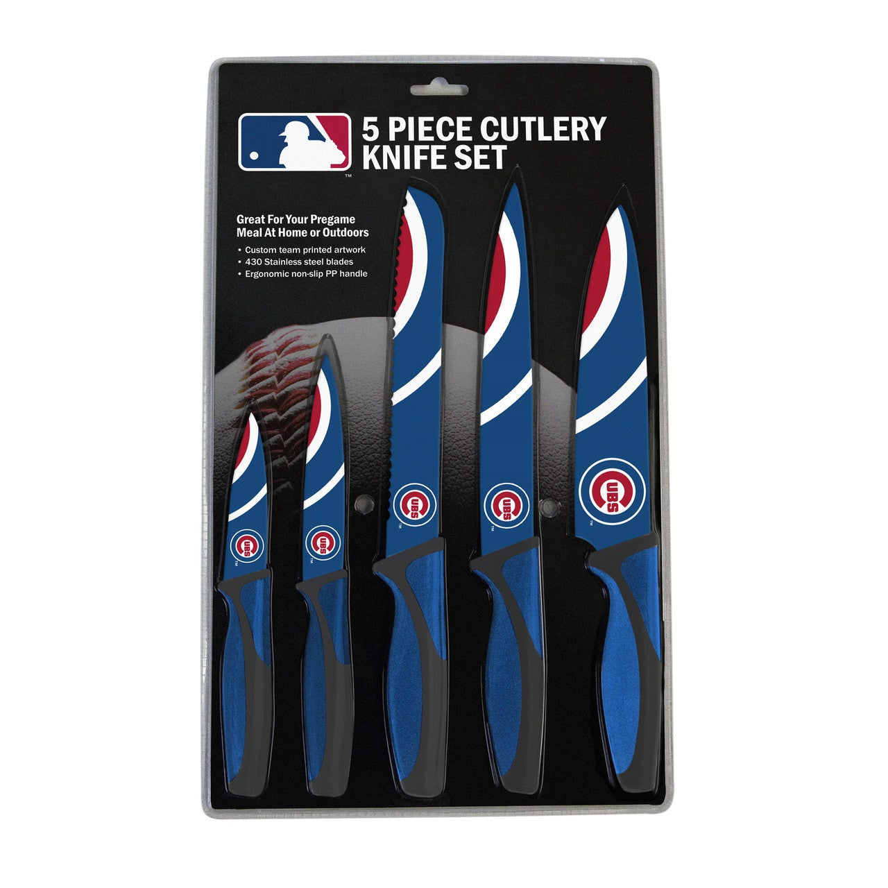 Chicago Cubs 5 piece Kitchen Knives by Sports Vault