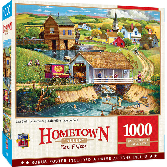 Hometown Gallery - Last Swim of Summer Jigsaw Puzzle by Masterpieces