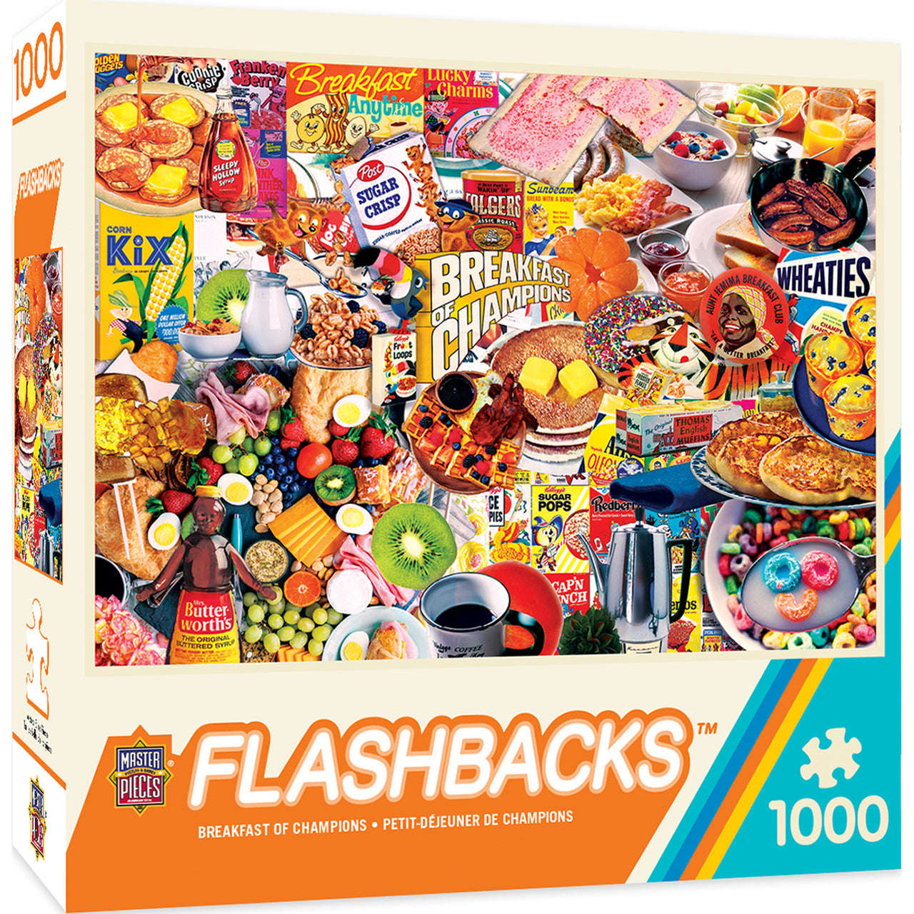 Flashbacks Breakfast of Champions 1000 Piece Jigsaw Puzzle by Masterpieces