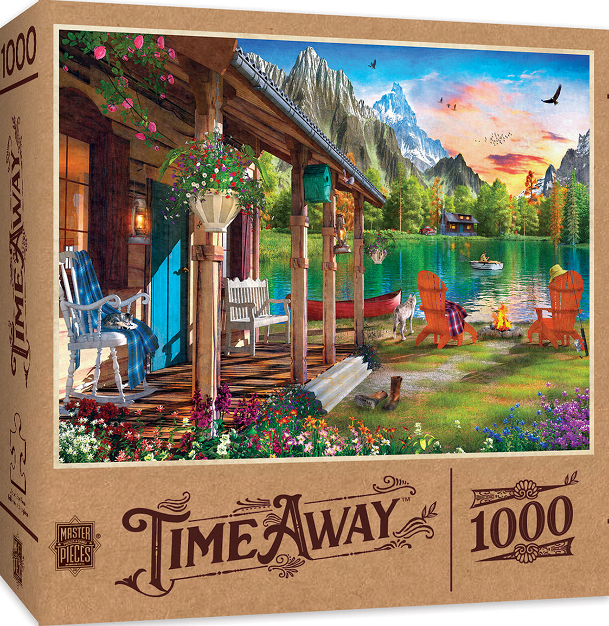Time Away Evening on the Lake - 1000 Piece Jigsaw Puzzle by Masterpieces