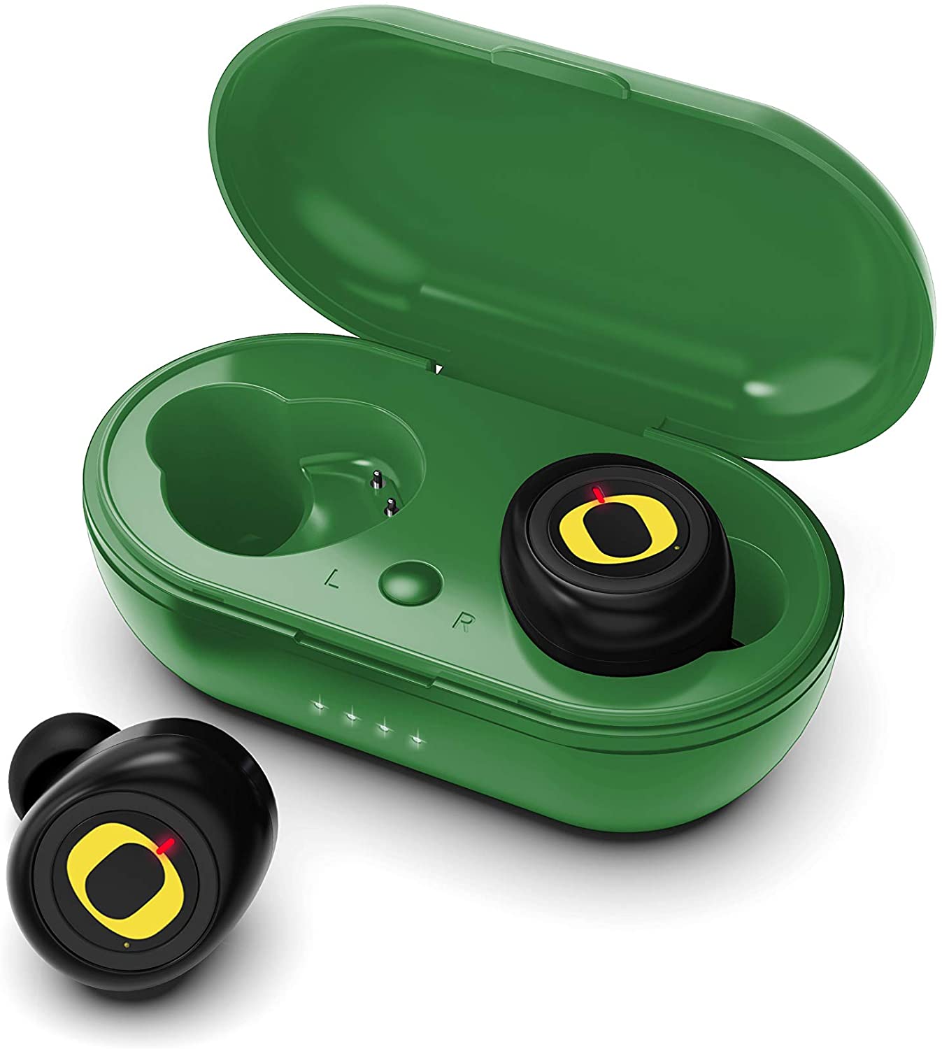 Oregon Ducks True Wireless Bluetooth Earbuds w/Charging Case by Prime Brands