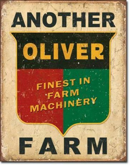 Another Oliver Farm 12.5" x 16" Distressed Metal Tin Sign - 1775