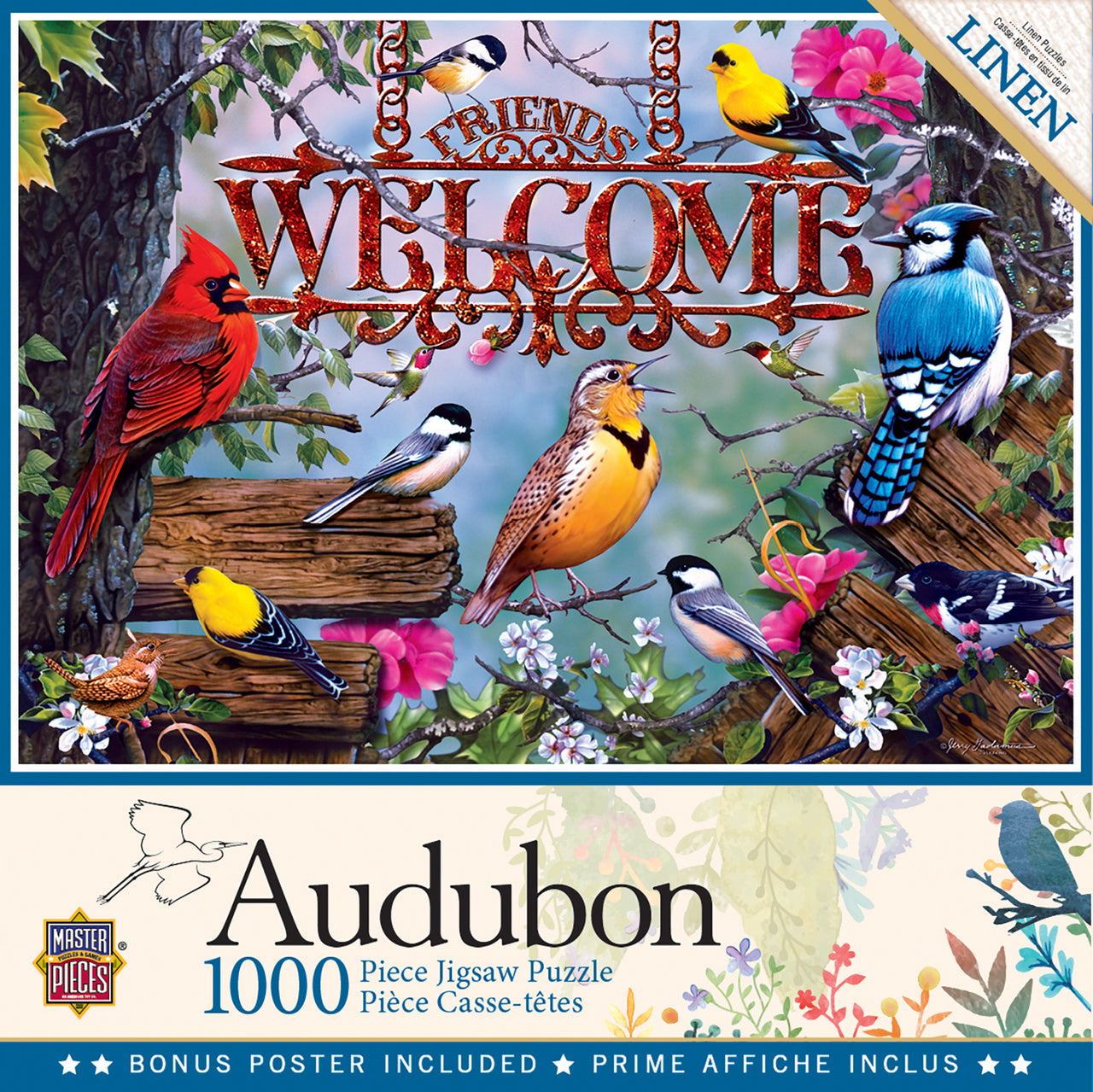 Audubon - Perched 1000 Piece Jigsaw Puzzle by Masterpieces