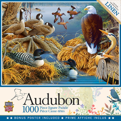 Audubon - Lake Life 1000 Piece Jigsaw Puzzle by Masterpieces