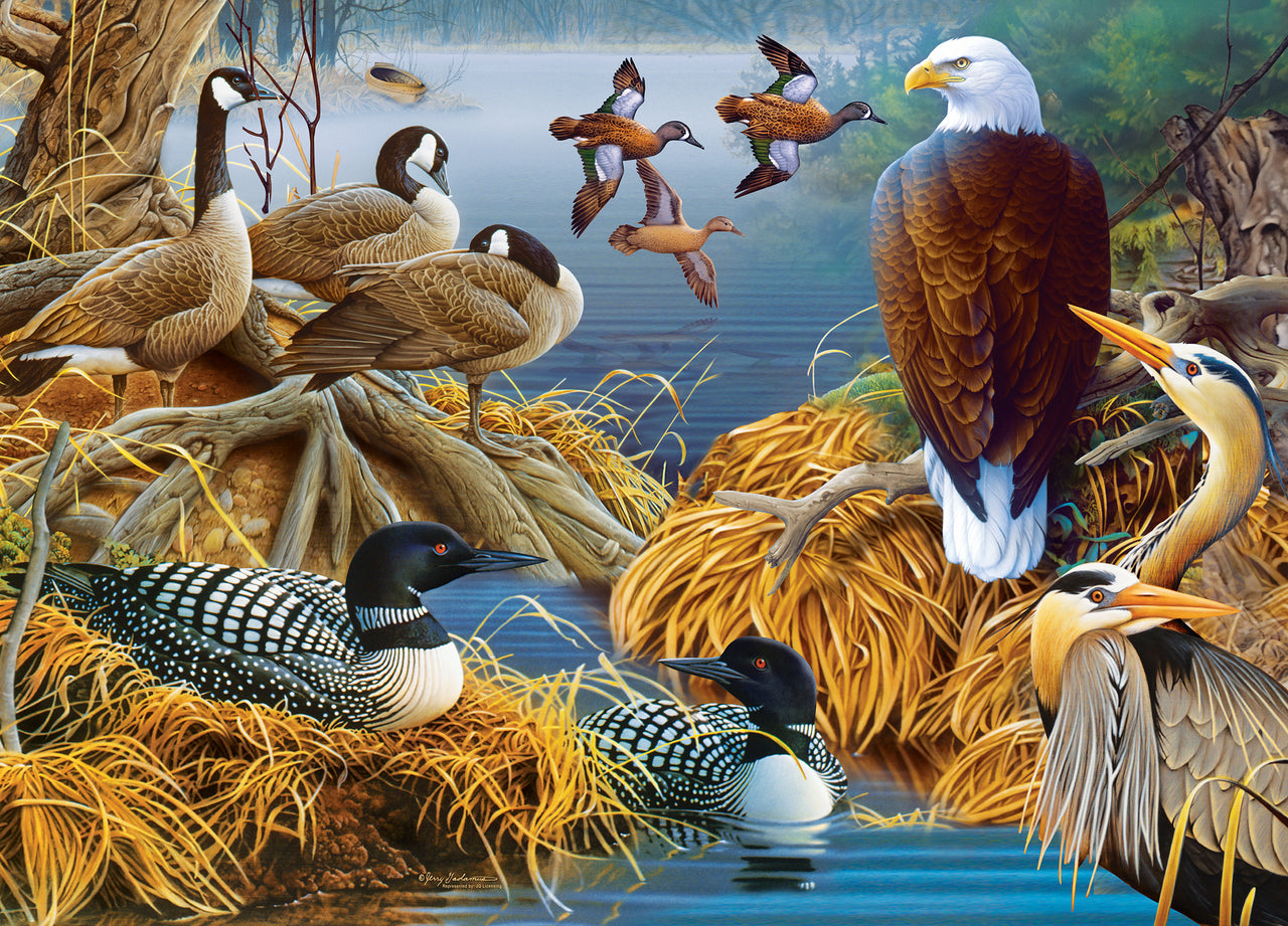 Audubon - Lake Life 1000 Piece Jigsaw Puzzle by Masterpieces
