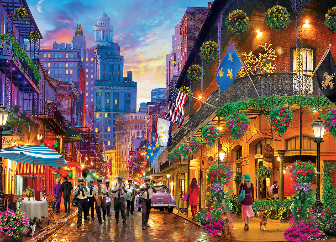 Colorscapes - New Orleans Style - 1000 Piece Linen Jigsaw Puzzle by Masterpieces