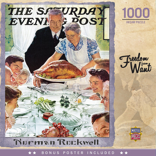 Saturday Evening Post - Freedom from Want - 1000 Piece Jigsaw Puzzle by Masterpieces
