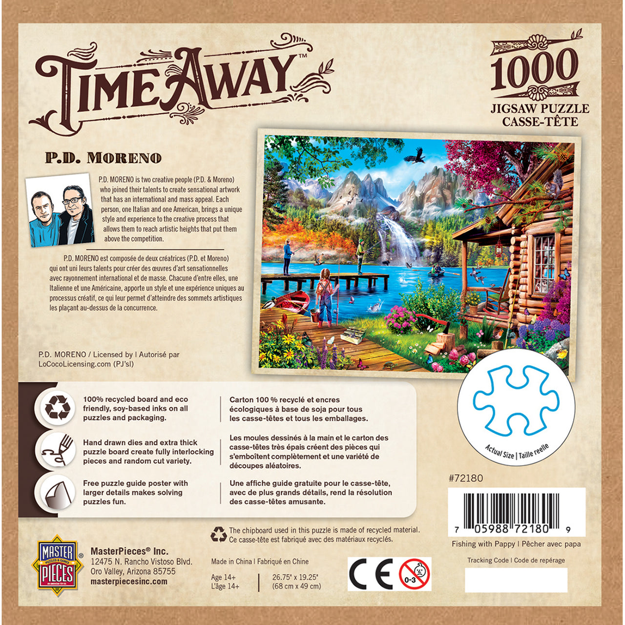 Time Away - Fishing with Pappy 1000 Piece Jigsaw Puzzle by Masterpieces
