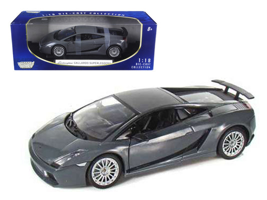 Lamborghini Gallardo Superleggera Grey 1/18 Diecast Model Car by Motormax