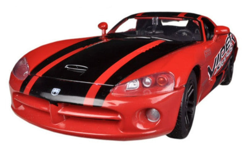 2003 Dodge Viper SRT-10 #8 Red with Black Stripes "GT Racing" Series 1/24 Diecast Model Car by Motormax