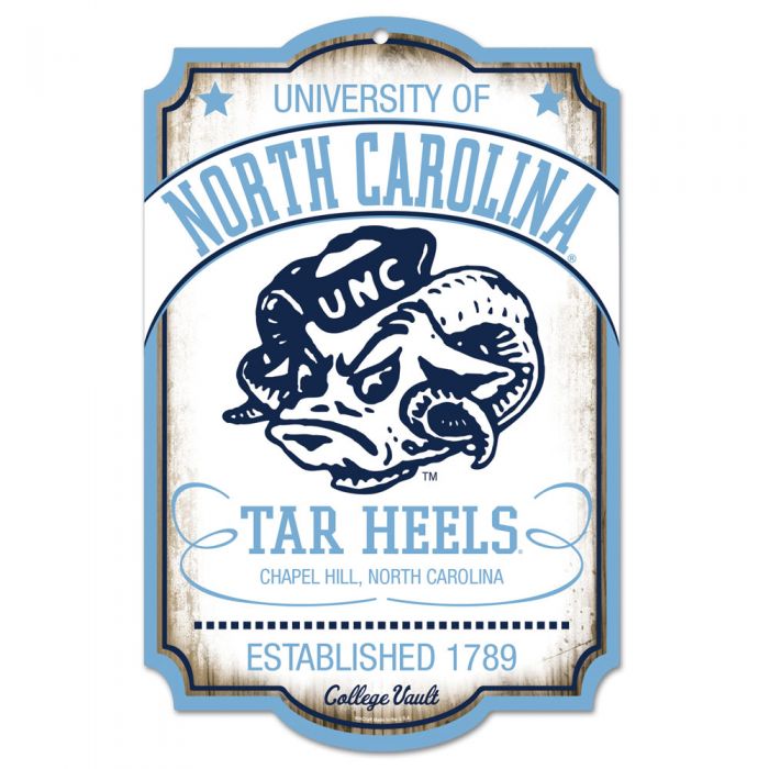 North Carolina Tar Heels 11" x 17" Wood Vault Sign by Wincraft
