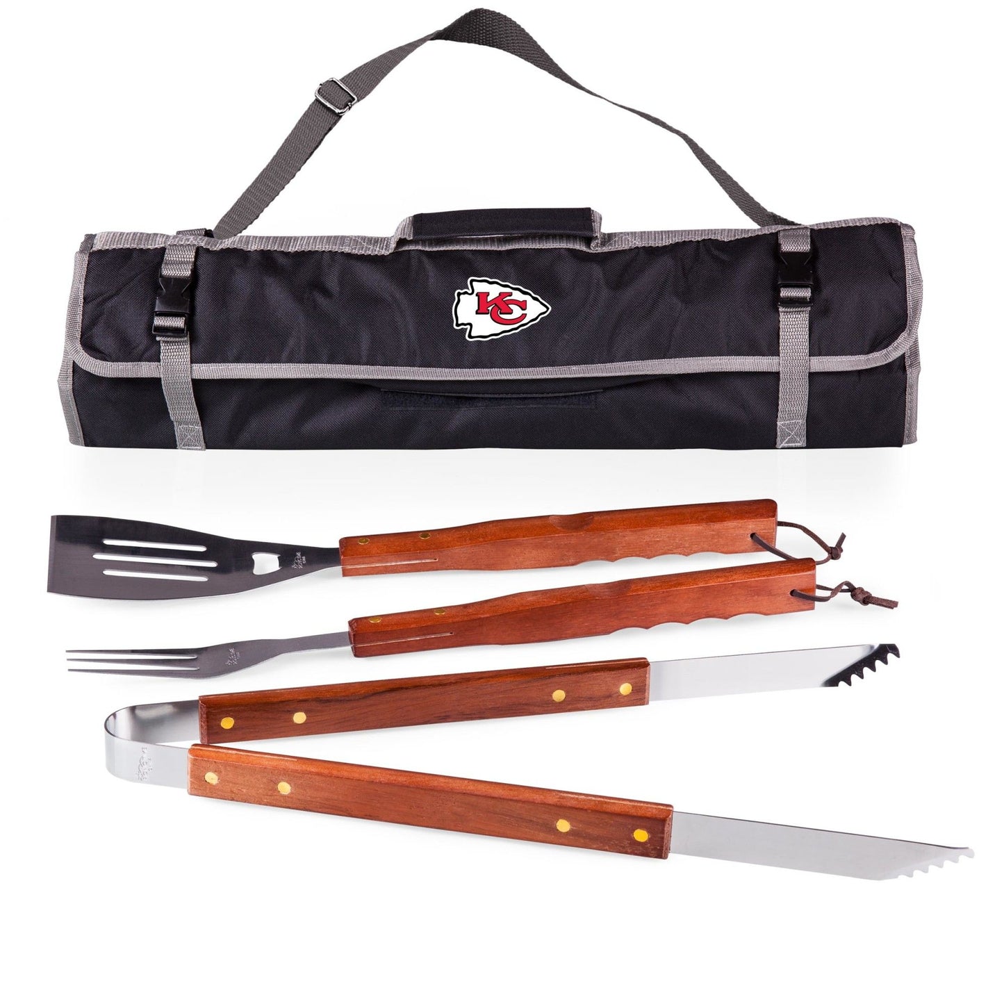 Kansas City Chiefs 3 piece BBQ Tote & Grill Set by Picnic Time