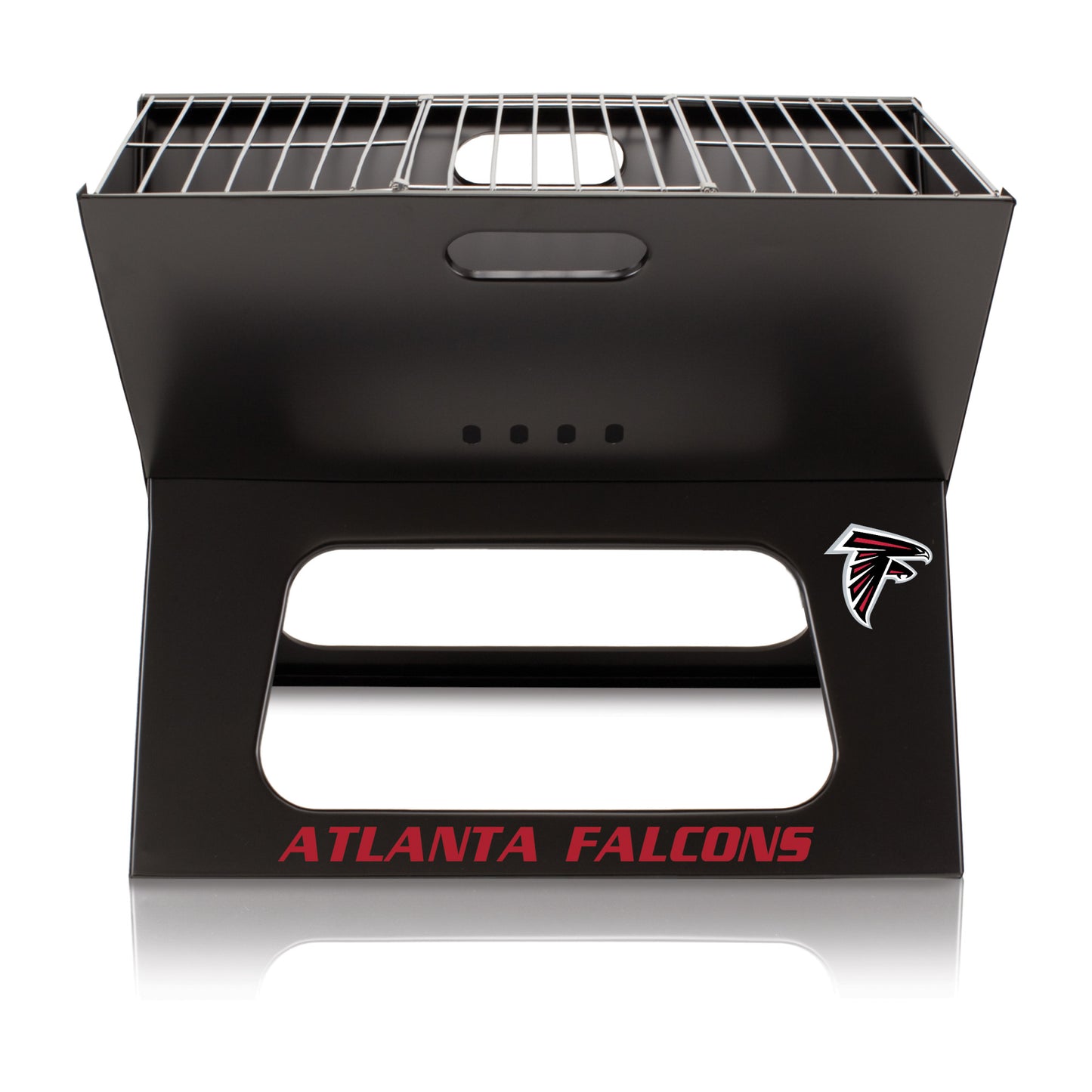 Atlanta Falcons X-Grill Portable Charcoal BBQ - Compact and easy to assemble, 203.5 sq. in. grilling surface. Officially licensed by Picnic Time.
