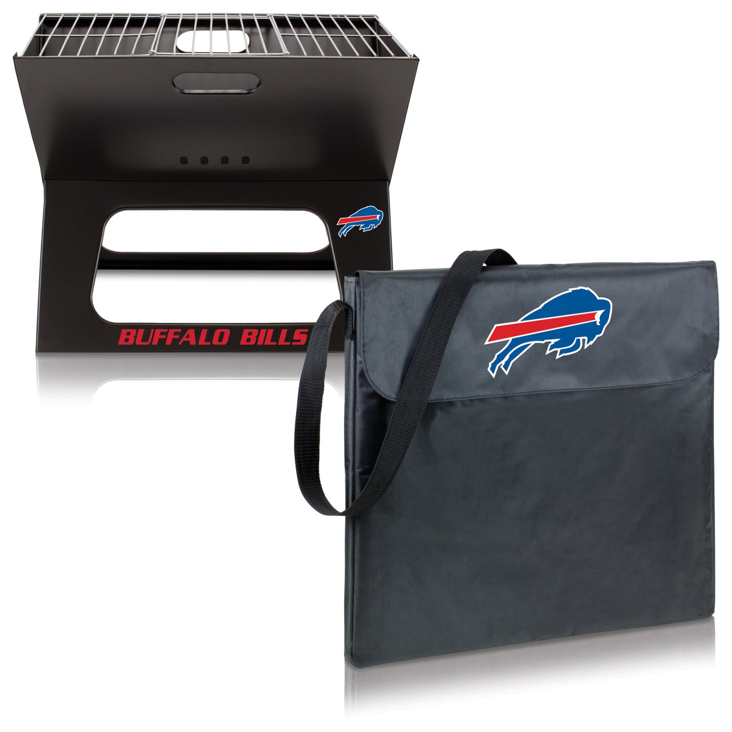 Buffalo Bills - X-Grill Portable Charcoal BBQ Grill, (Black) by Picnic Time