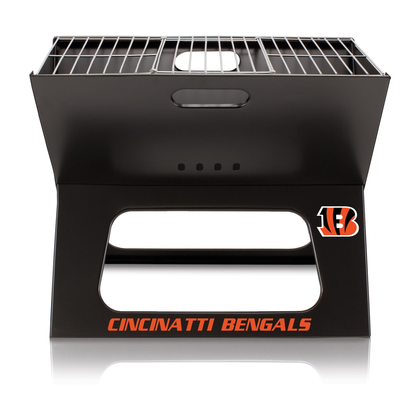 Cincinnati Bengals - X-Grill Portable Charcoal BBQ Grill, (Black) by Picnic Time