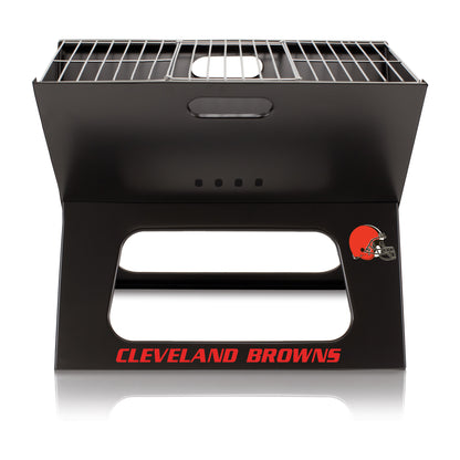 Cleveland Browns - X-Grill Portable Charcoal BBQ Grill, (Black) by Picnic Time