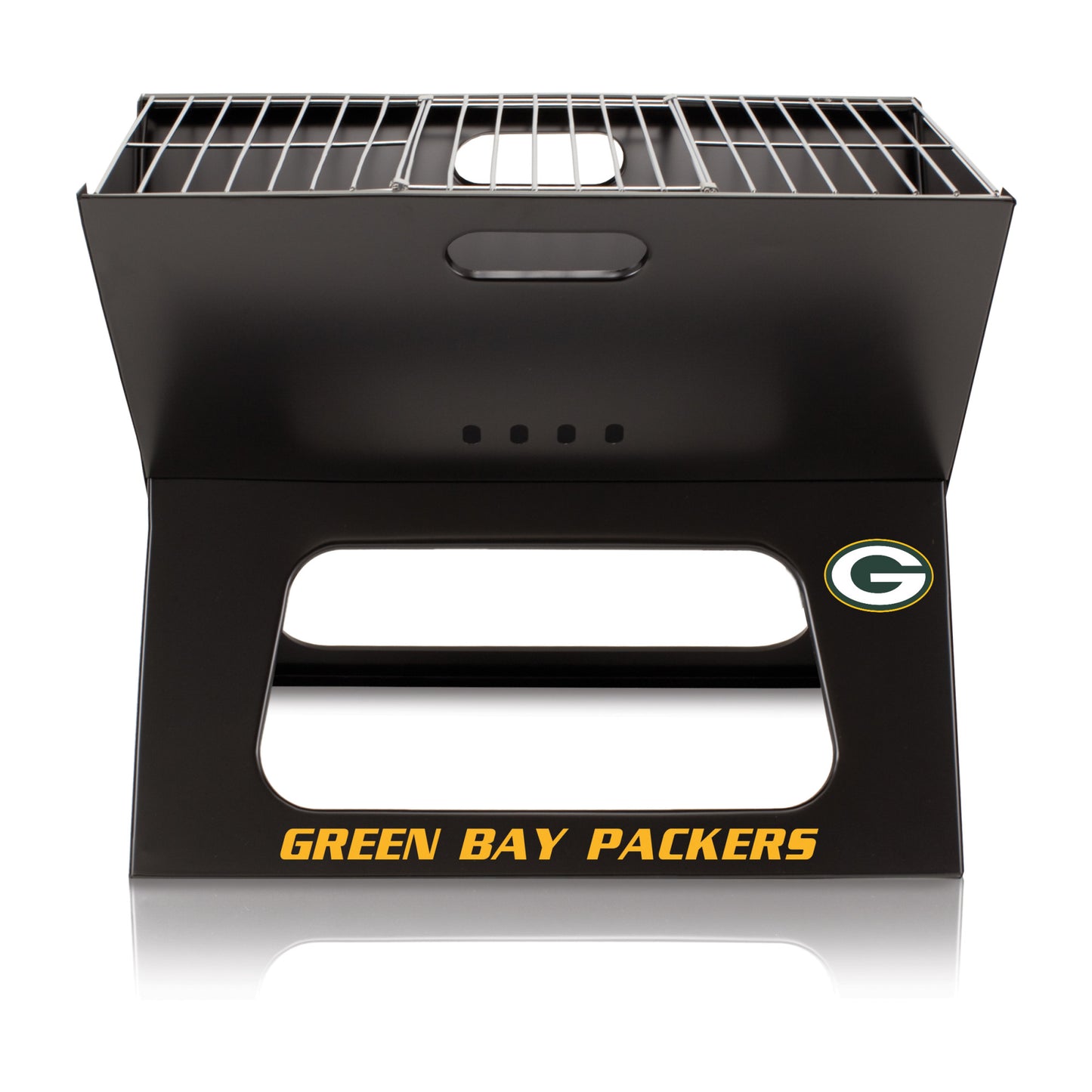 Green Bay Packers - X-Grill Portable Charcoal BBQ Grill, (Black) by Picnic Time