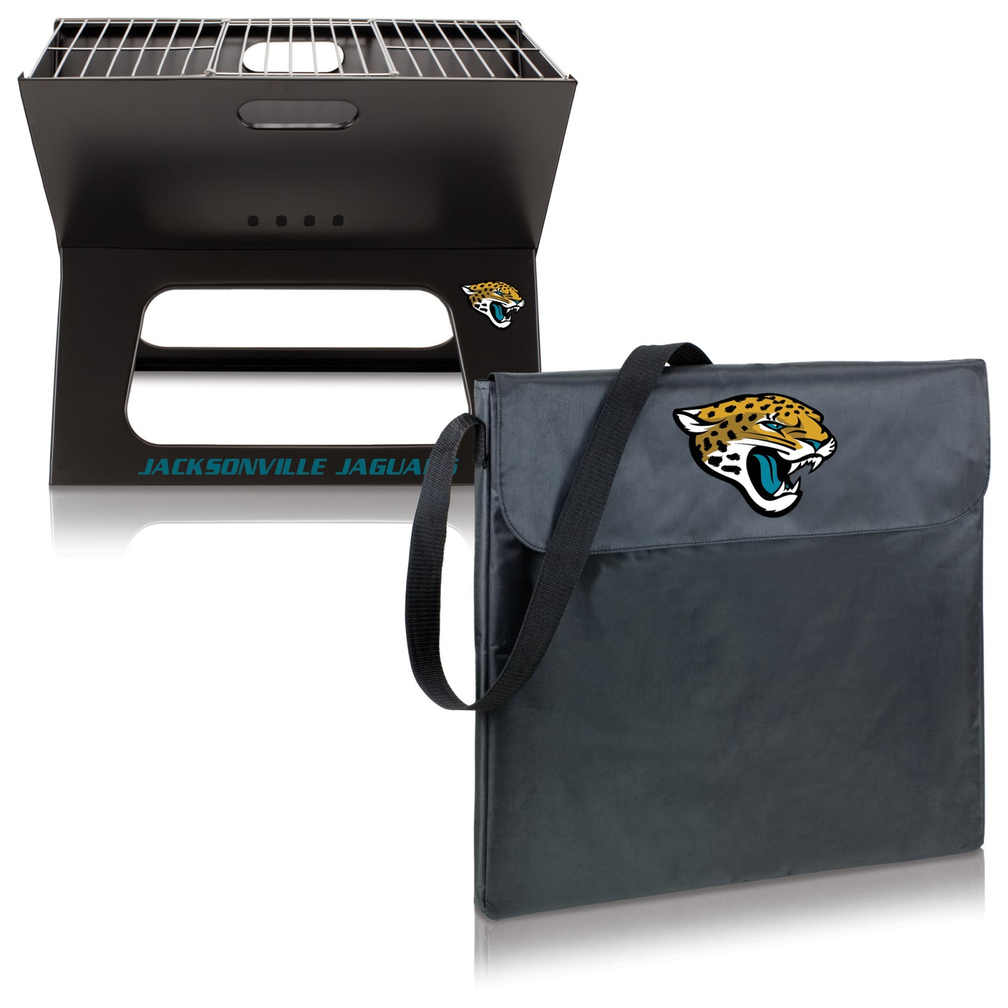 Jacksonville Jaguars - X-Grill Portable Charcoal BBQ Grill, (Black) by Picnic Time